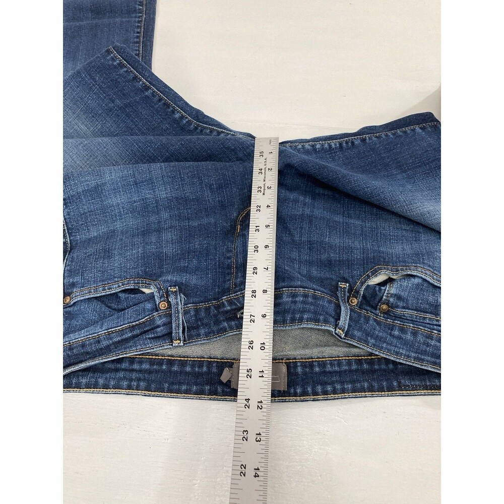 Levi's Slight Curve Jeans Women's 12 M Blue Stretch Straight Leg Denim Casual - Picture 9 of 11